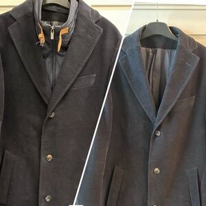 Massimo Dutti Dark Blue Coat